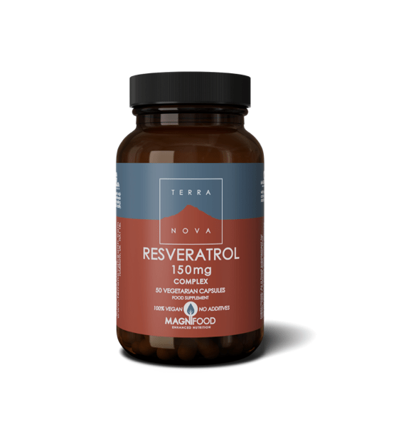 Resveratrol 150mg Complex - 50 Capsules from TerraNova | Available at Sow & Arrow