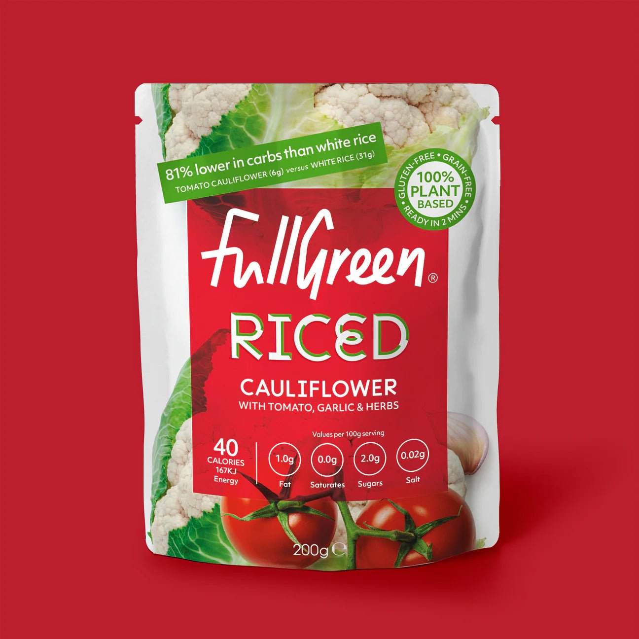 Riced Cauliflower/Broccoli - 200g from Fullgreen | Available at Sow & Arrow