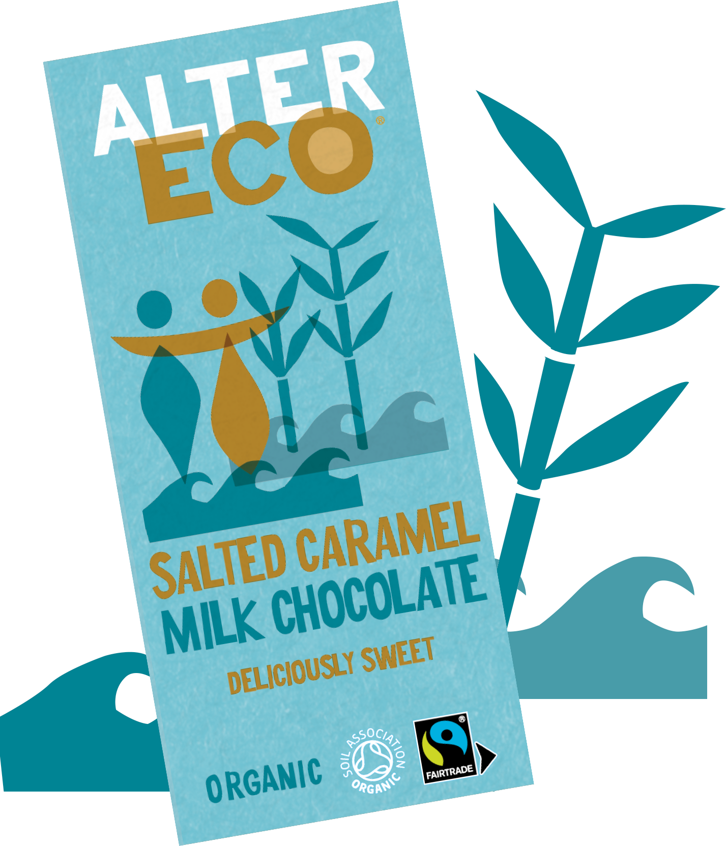 Organic Fairtrade Salted Caramel Milk Chocolate - 100g