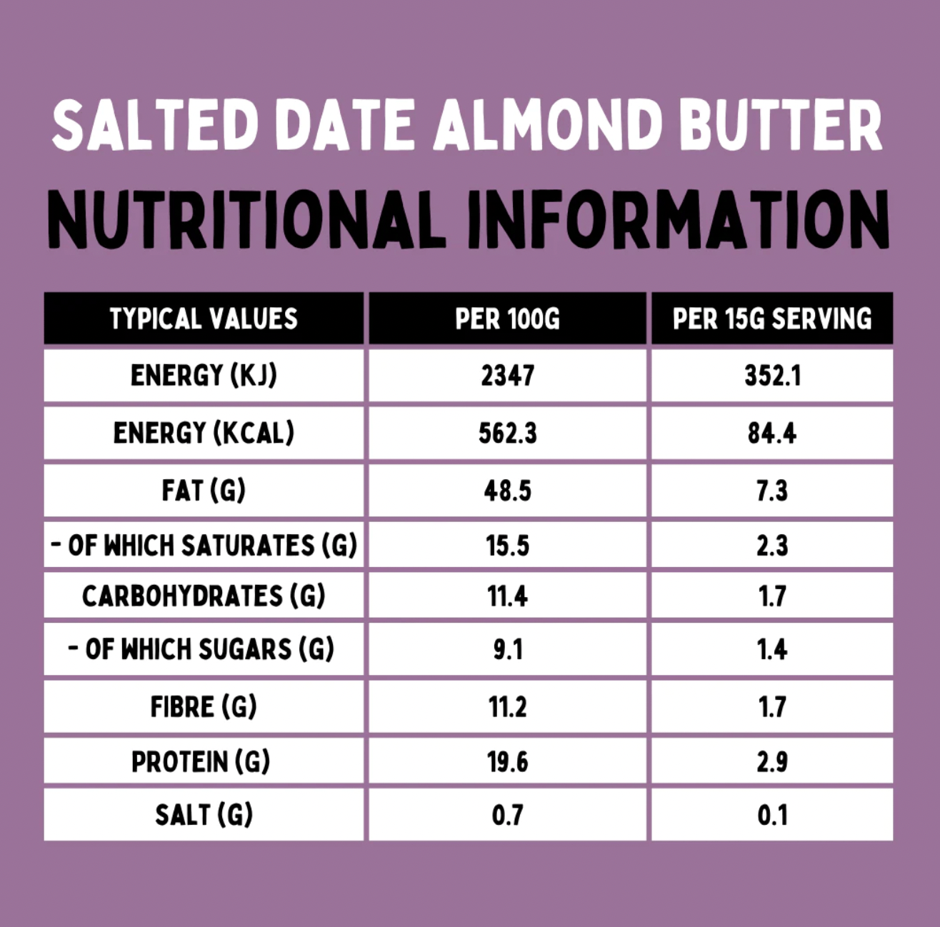 Salted Date Almond Butter - 215g from Yumello | Available at Sow & Arrow