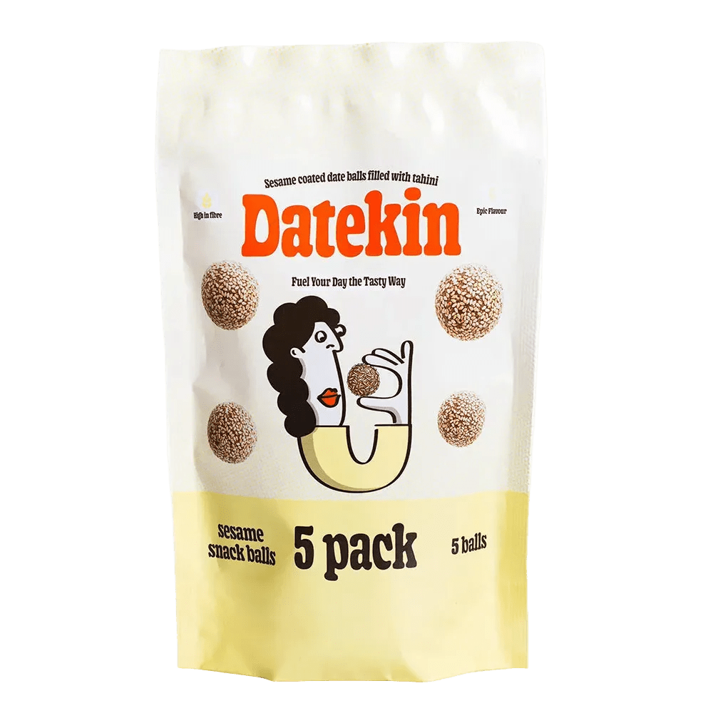 Sesame Covered Tahini - filled Date Balls - 5 balls from Datekin | Available at Sow & Arrow