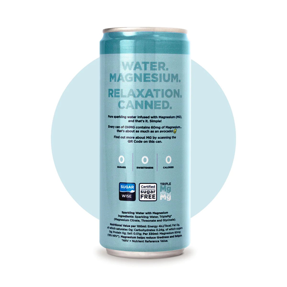 Sparking Magnesium Water OHMG - 330ml from OHMG | Available at Sow & Arrow