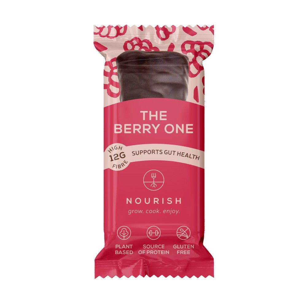 The Berry One - High Fibre, Low Carb Brownie Bar from Nourish | Available at Sow & Arrow