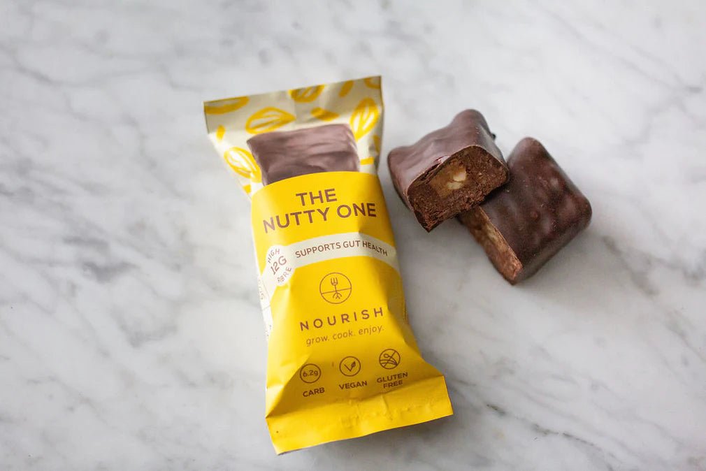 The Nutty One - Coconut Brownie Bar (low - sugar) from Nourish | Available at Sow & Arrow