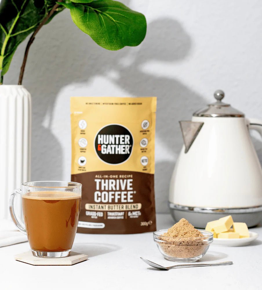 Thrive Instant Coffee - Butter - MCT Powder 300g from Hunter & Gather | Available at Sow & Arrow