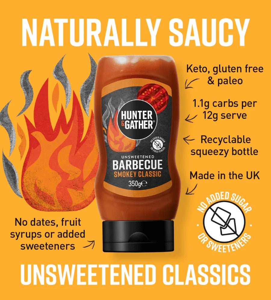 Unsweetened Smokey BBQ sauce - 350g from Hunter & Gather | Available at Sow & Arrow