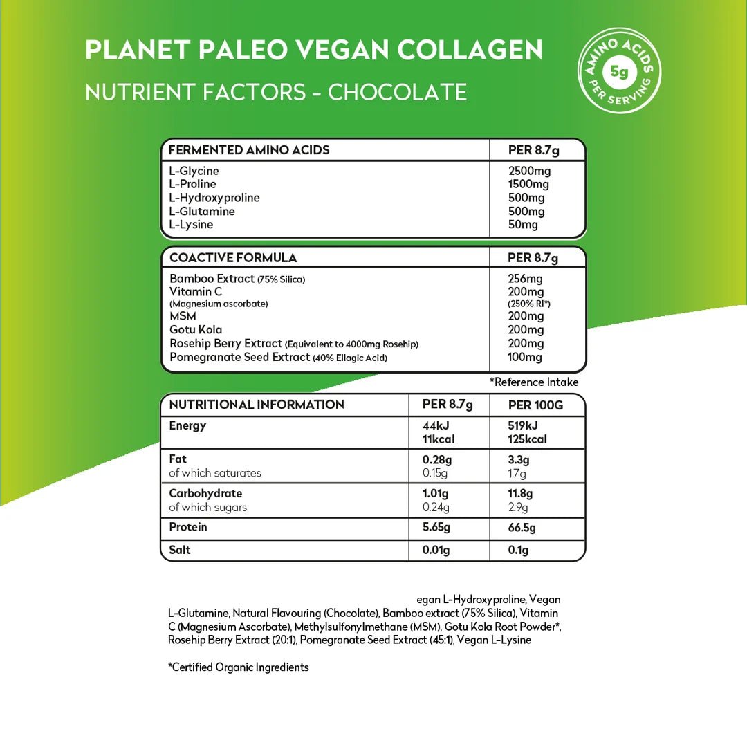Vegan Collagen Powder - 260g from Planet Paleo | Available at Sow & Arrow