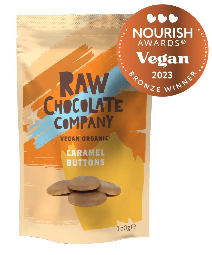 Vegan, Organic Caramel Buttons - 150g from The Raw Chocolate Co. | Available at Sow & Arrow