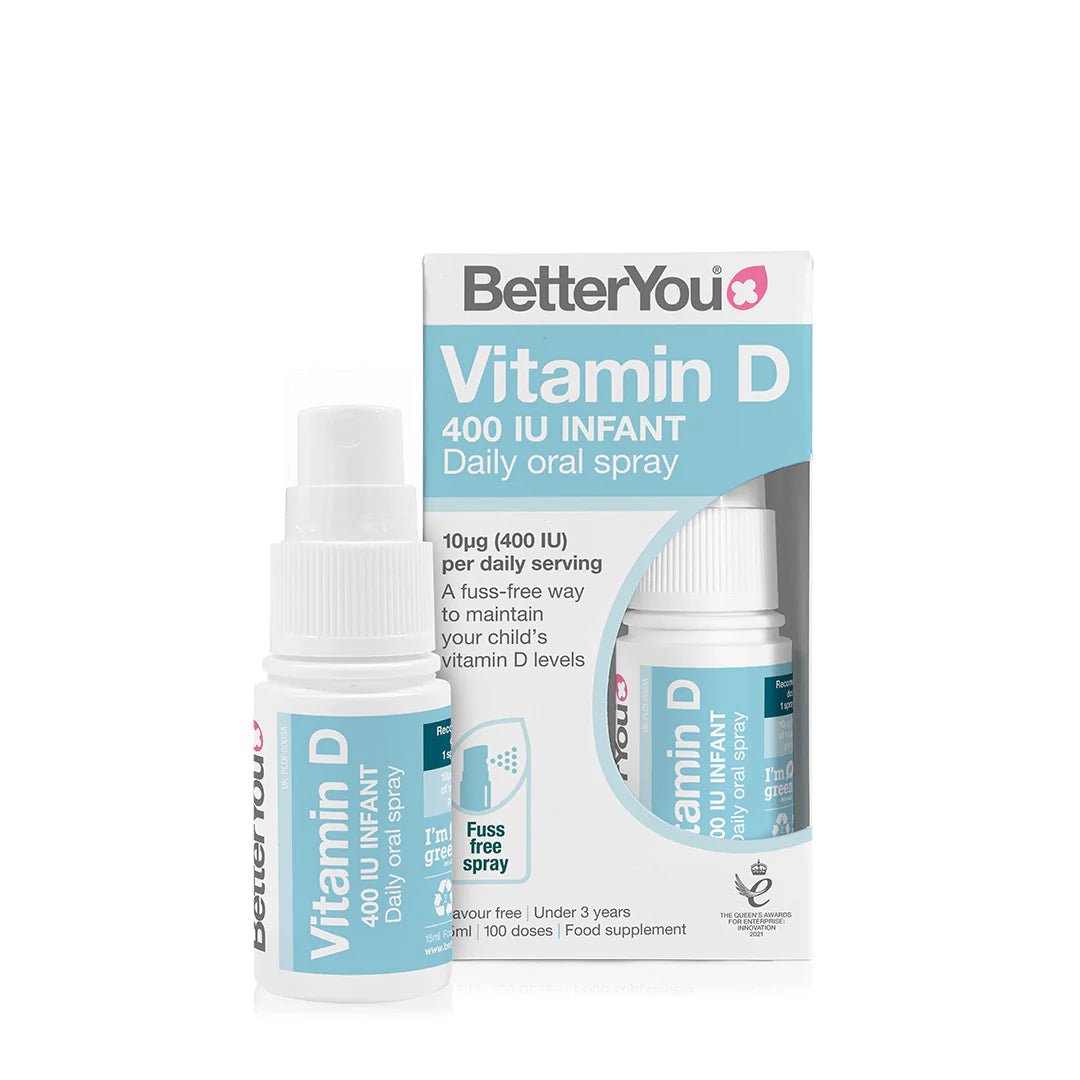 Vitamin D Infant Oral Spray 400IU - 100 daily doses from BetterYou | Available at Sow & Arrow