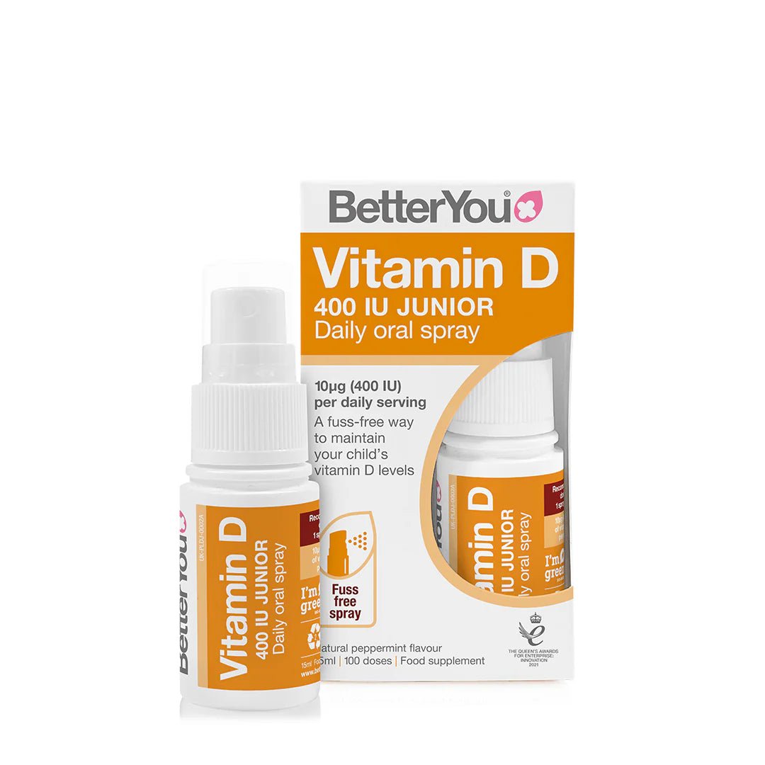 Vitamin D Junior Oral Spray 400IU - 100 Daily Doses from BetterYou | Available at Sow & Arrow