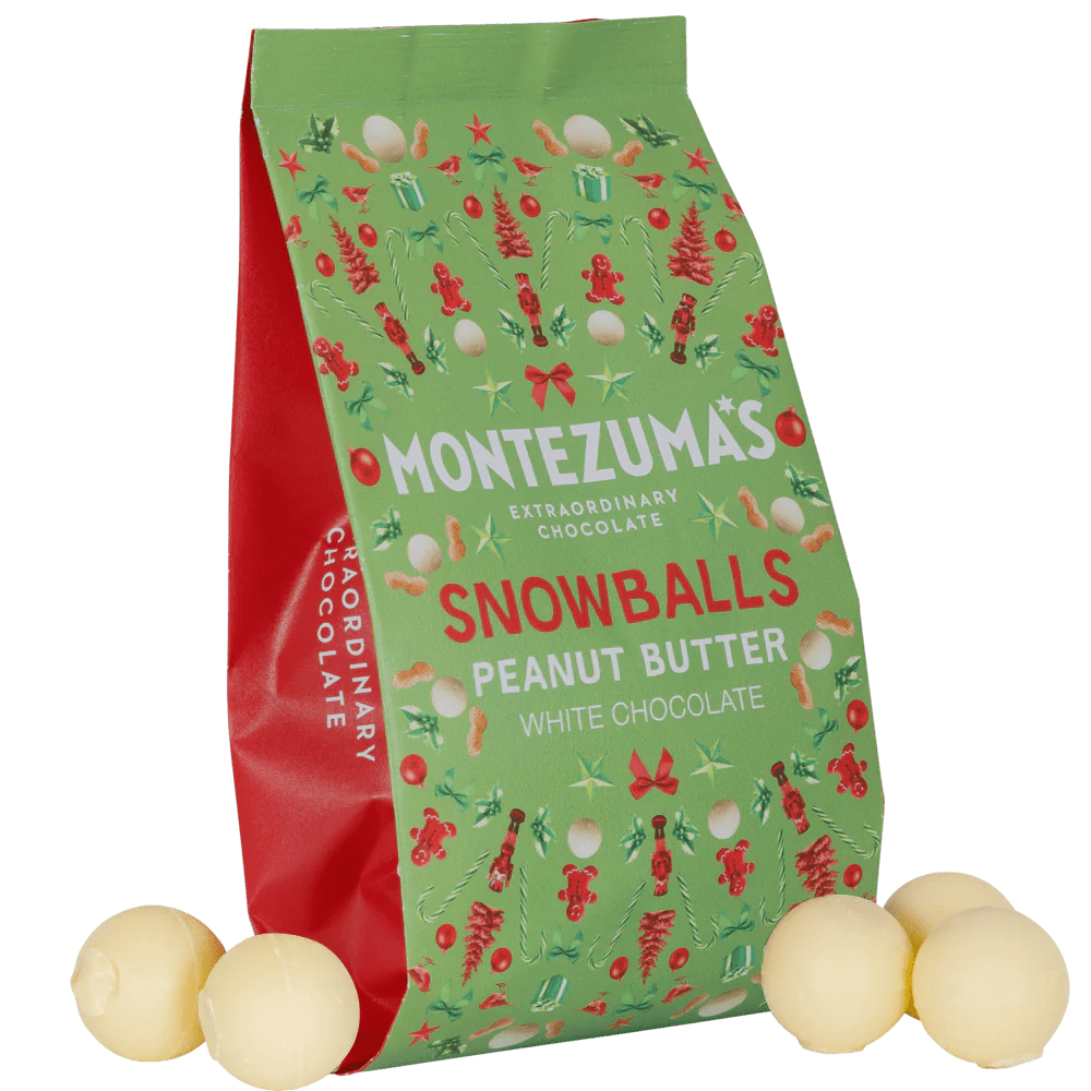 White Chocolate Peanut Butter Snowballs - 150g from Montezuma's | Available at Sow & Arrow