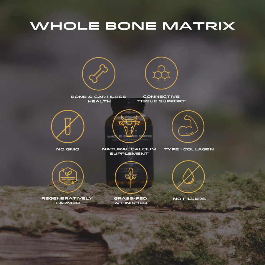 Grass-Fed Whole Bone Matrix - 180 Capsules