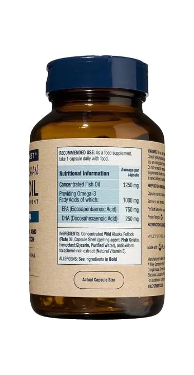 Wiley's Finest Peak EPA - 60 Capsules from Wiley's Finest | Available at Sow & Arrow