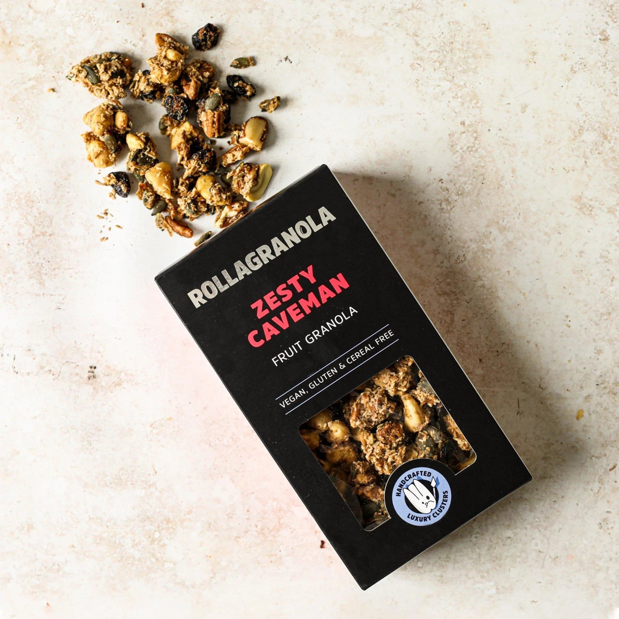 Zesty Caveman Grain - free Granola from Rollagranola | Available at Sow & Arrow