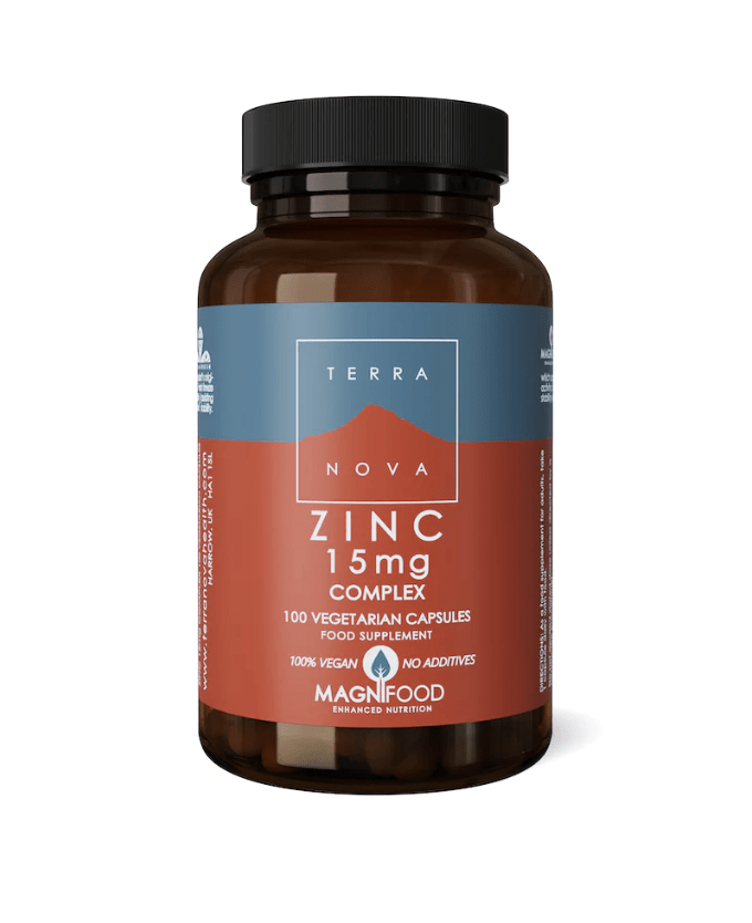 Zinc Complex 15mg - 100 Capsules from TerraNova | Available at Sow & Arrow