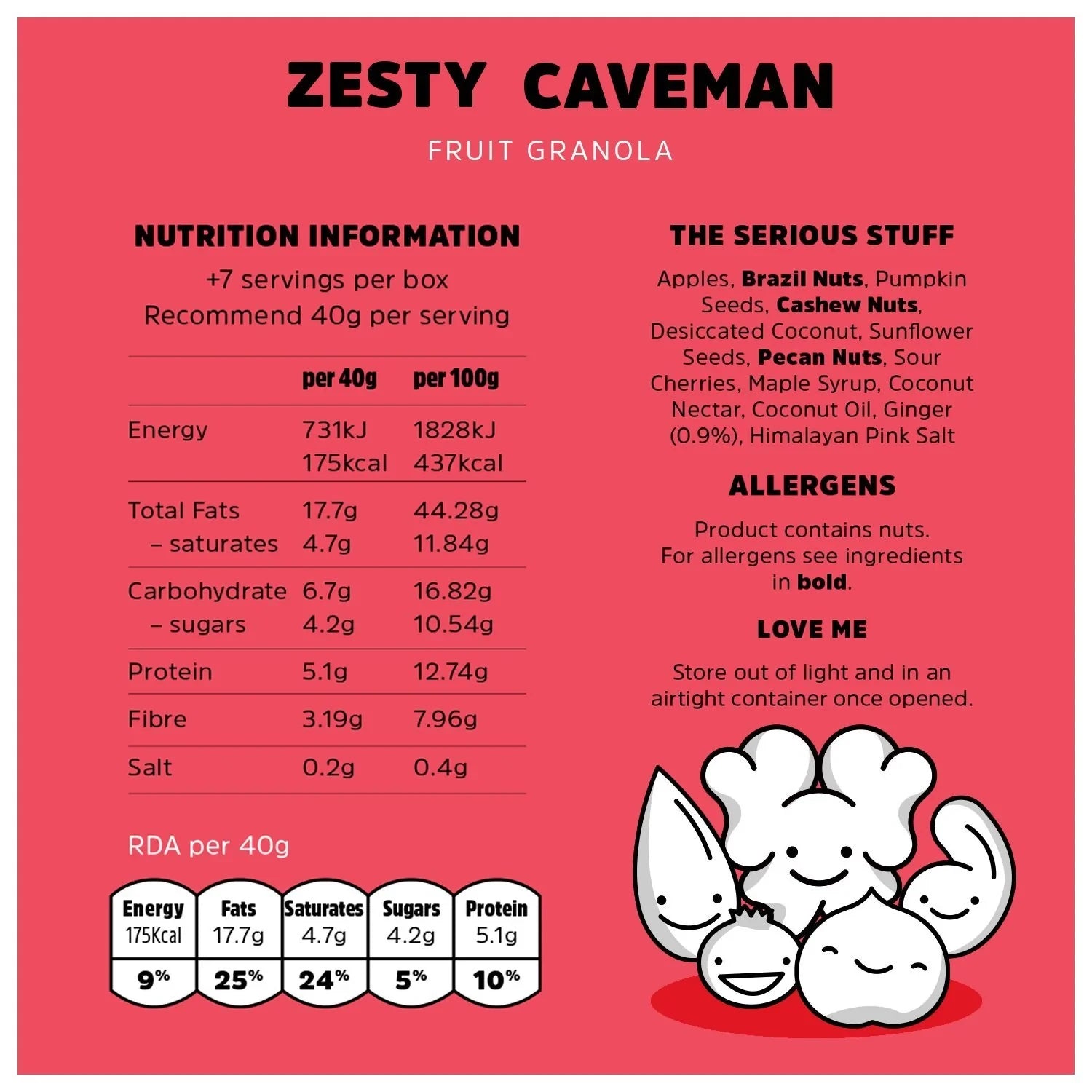 Zesty Caveman Grain-free Granola