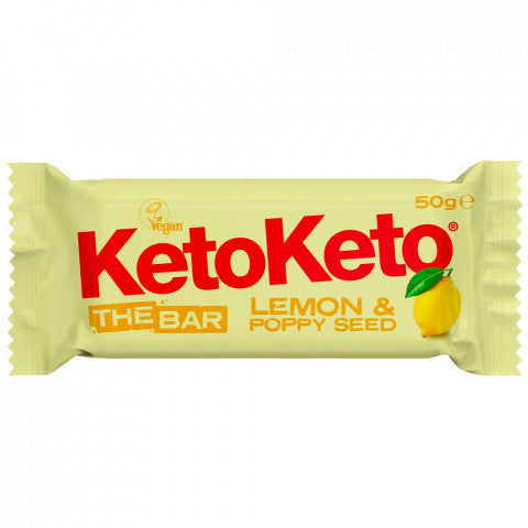 Keto Lemon and Poppy Seed Bar -50g