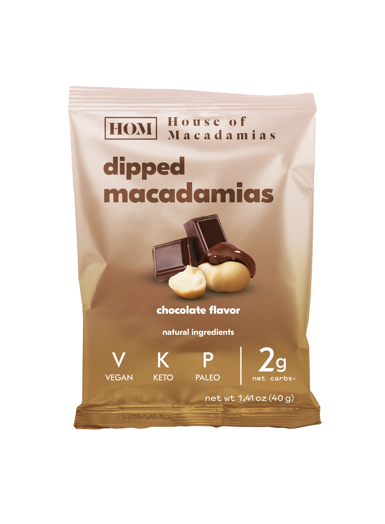 Macadamia Nuts - Chocolate Dipped 40g