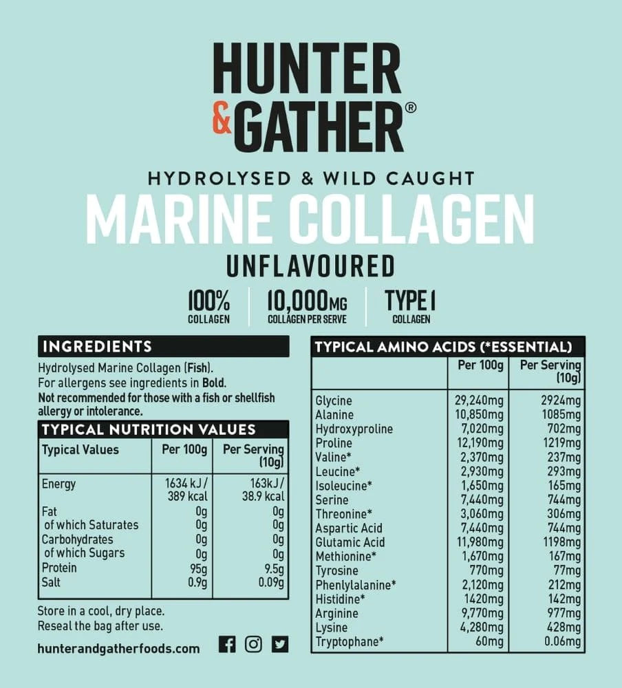 Marine Collagen Powder Hunter & Gather - 300g